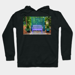 Lilac And Teal Garden Hoodie